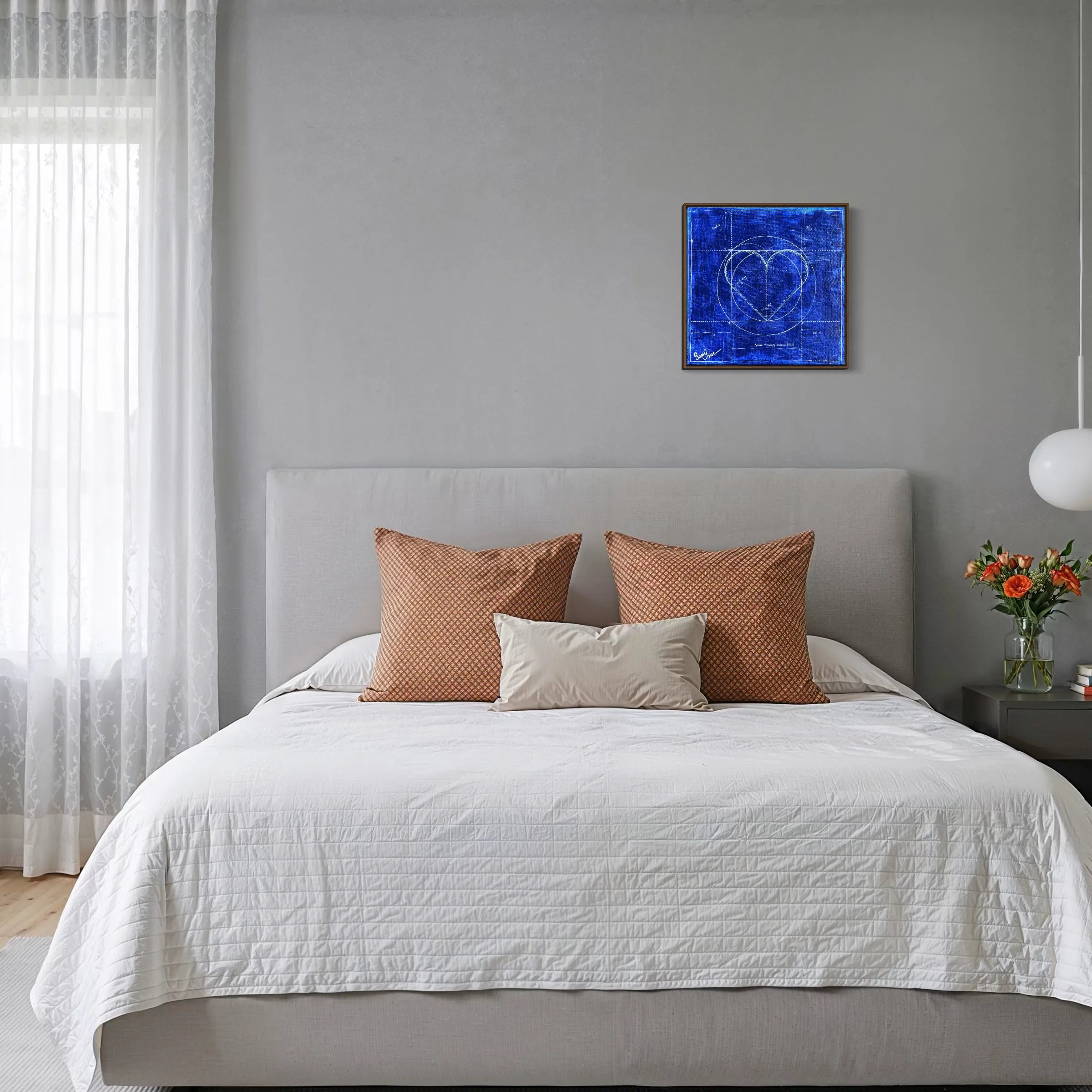 "Anatomy of a heart" Original Artwork - square view