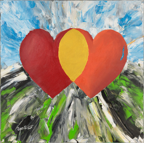 The heart between us — close-up view