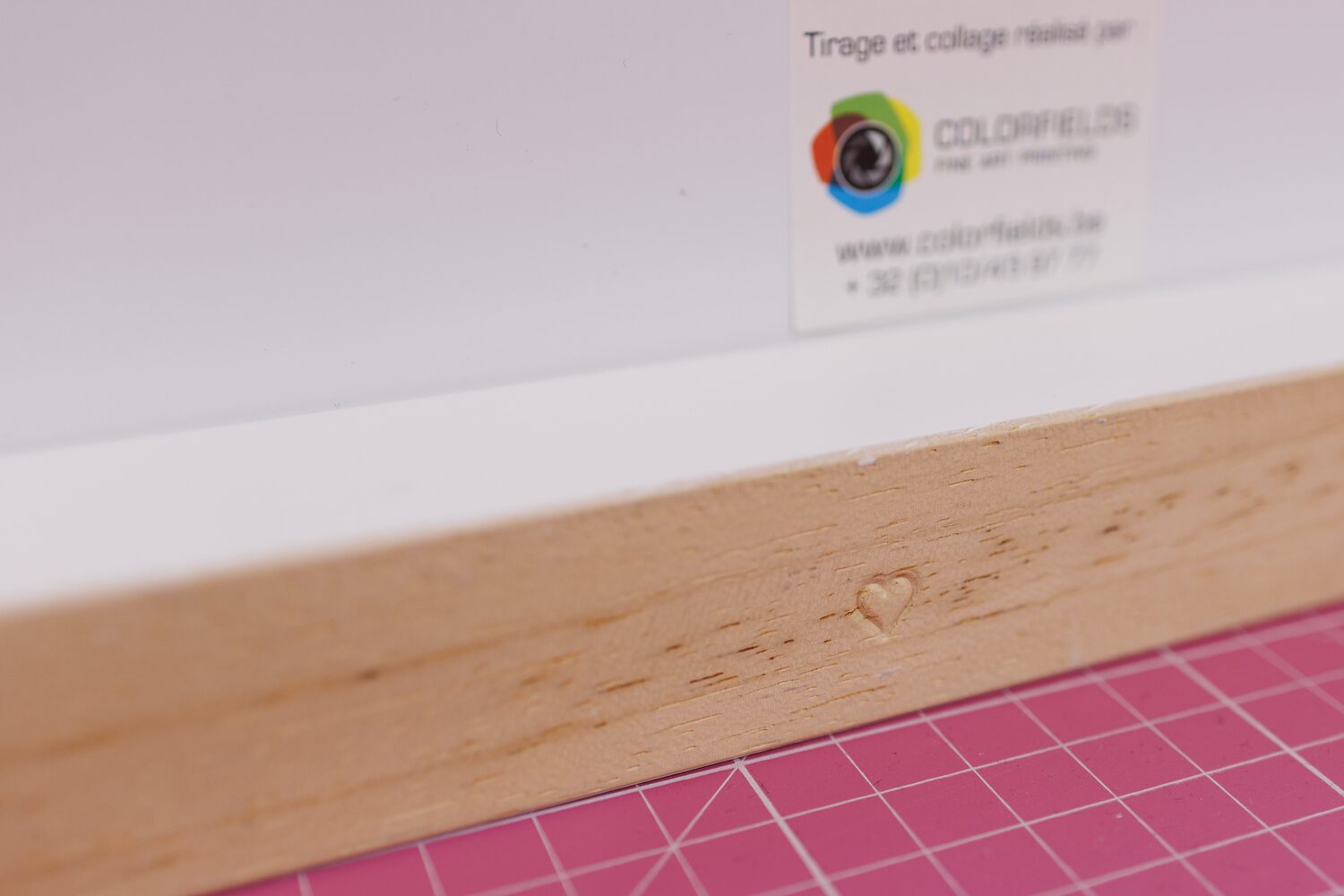 Colorfields print and frame detail.